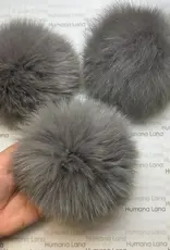 Humana Lana Fox Fur charcoal gray