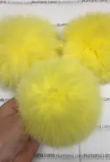 Humana Lana Fox Fur canary yellow