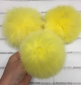 Humana Lana Fox Fur canary yellow