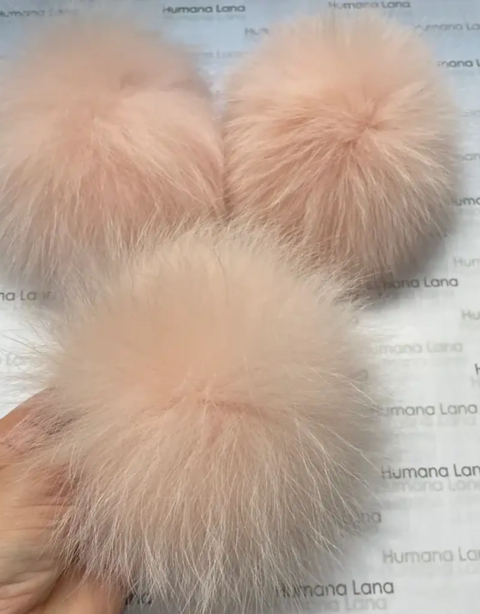 Humana Lana Fox Fur millenial pink