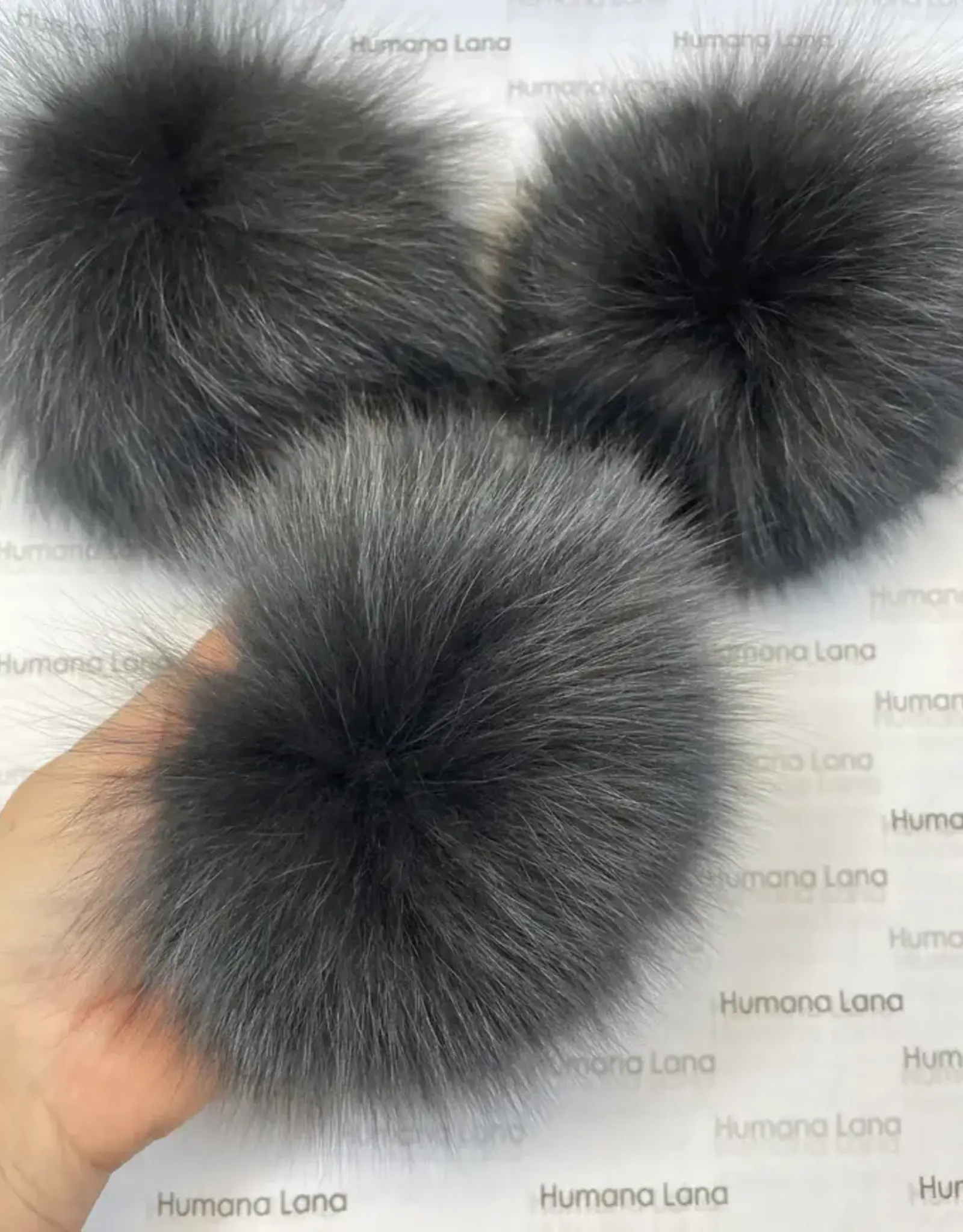 Humana Lana Fox Fur smoke grey