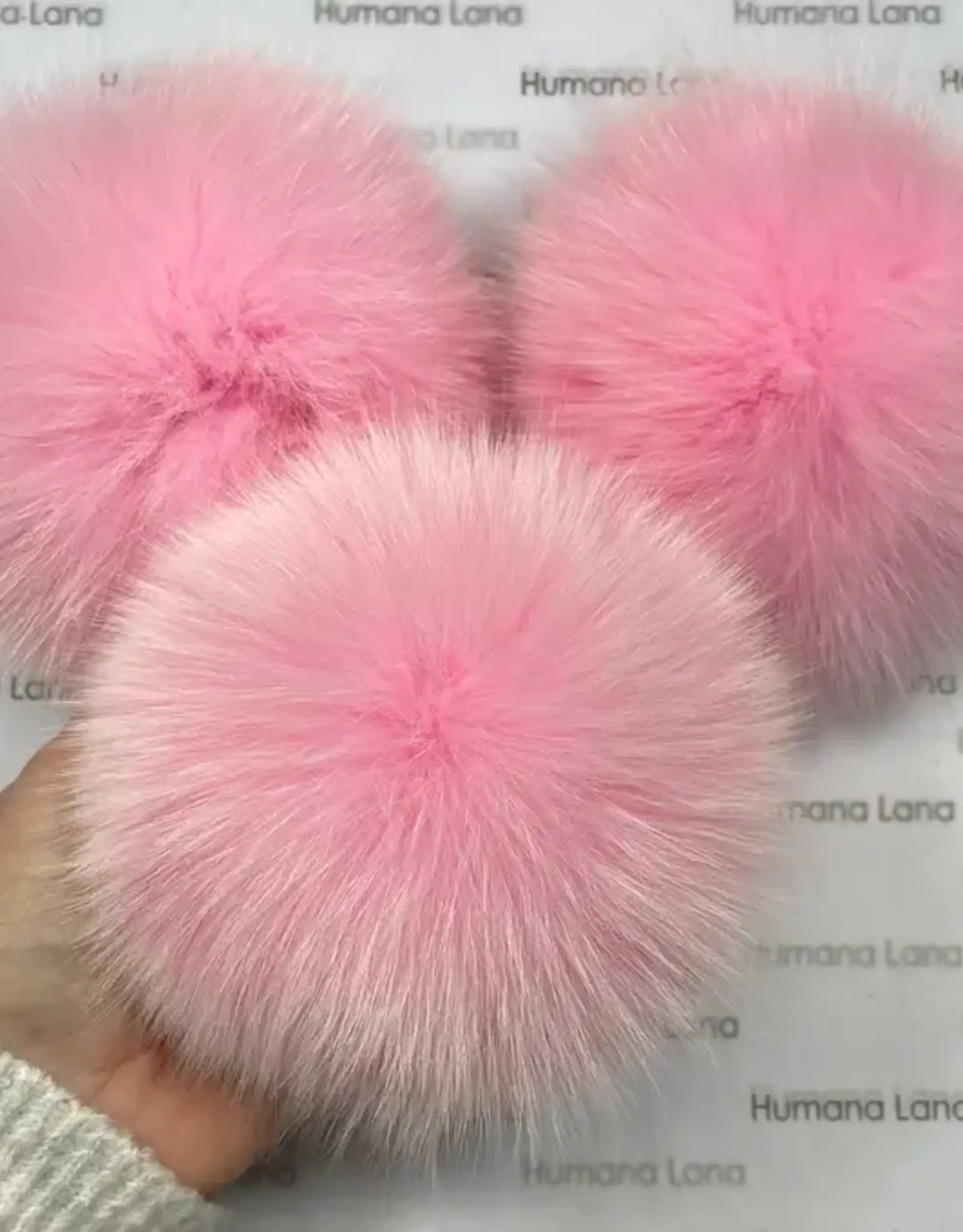 Humana Lana Fox Fur candy pink 13-14 cm