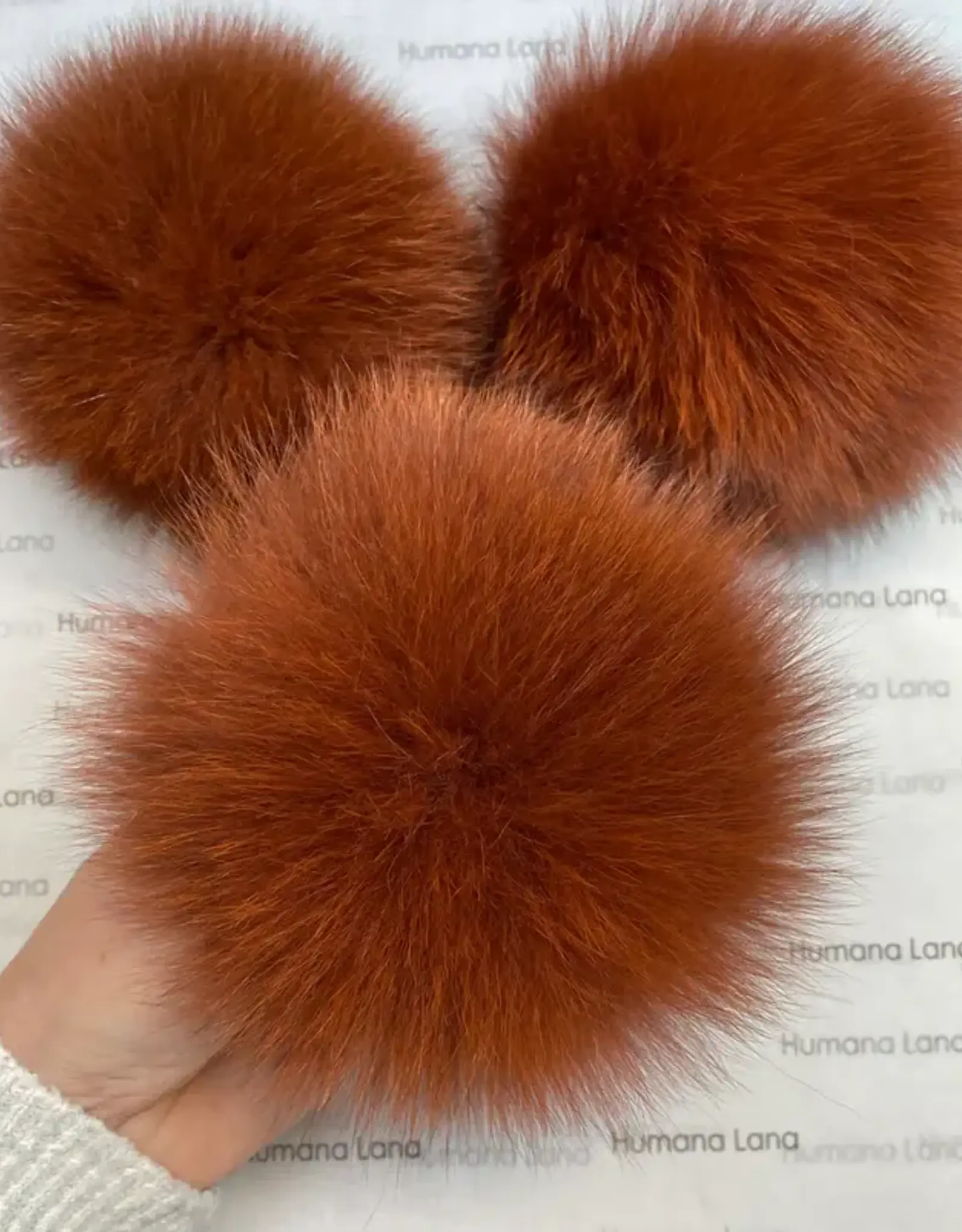 Humana Lana Fox Fur burnt orange