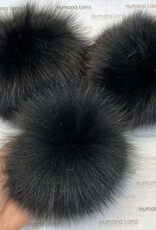 Humana Lana Fox Fur black 17-18 cm