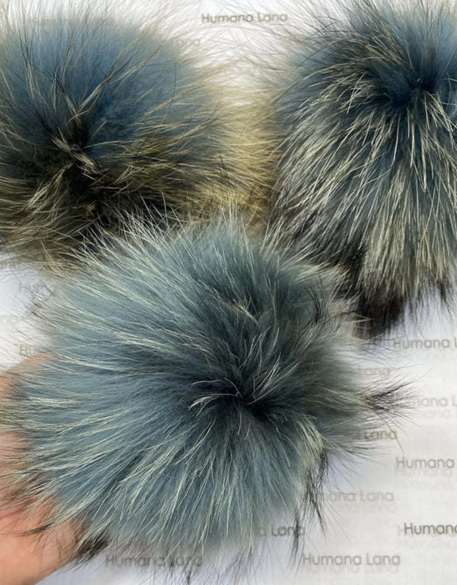 Humana Lana Racoon Fur cobalt blue 19-20 cm