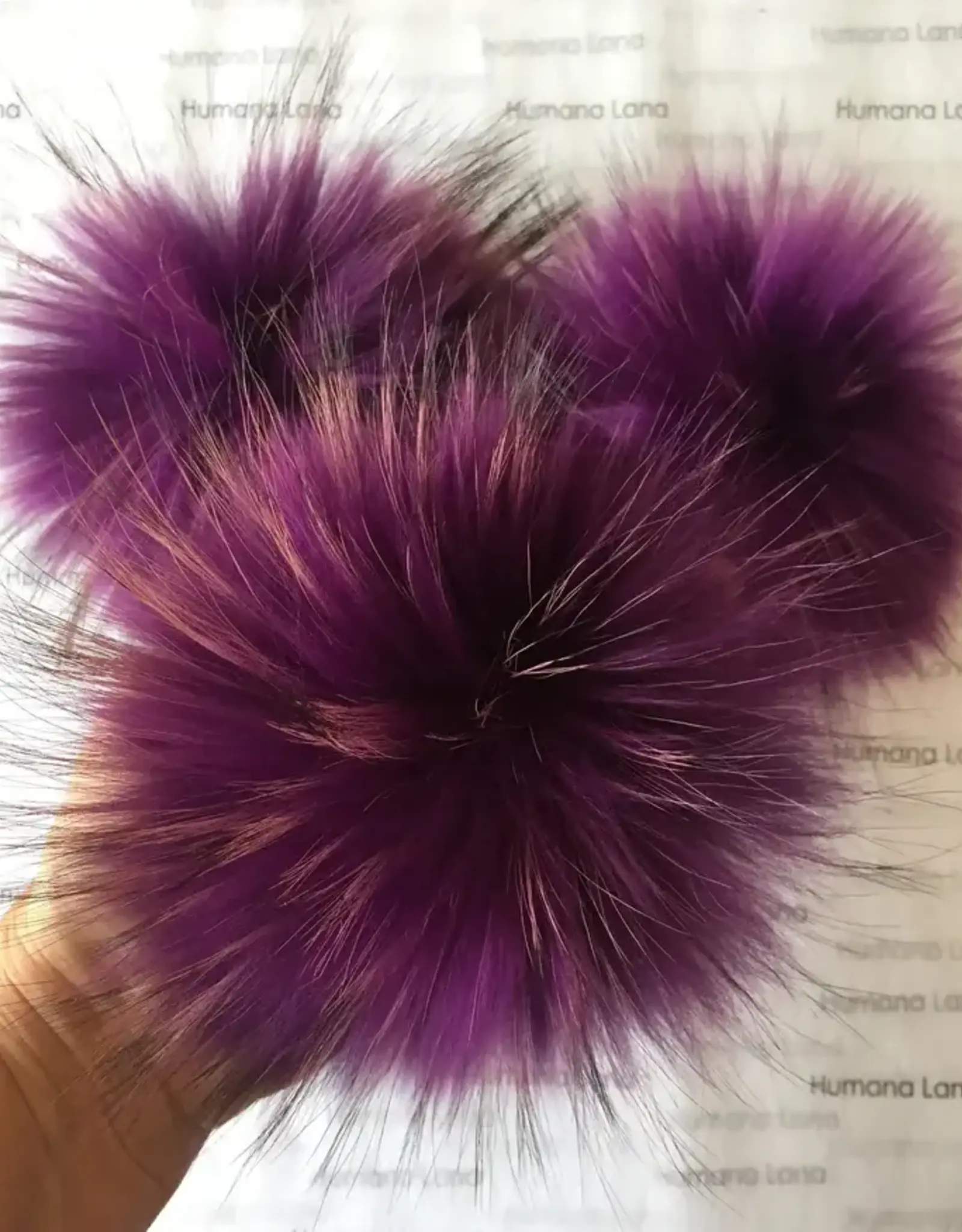Humana Lana Racoon Fur grape 17-18 cm
