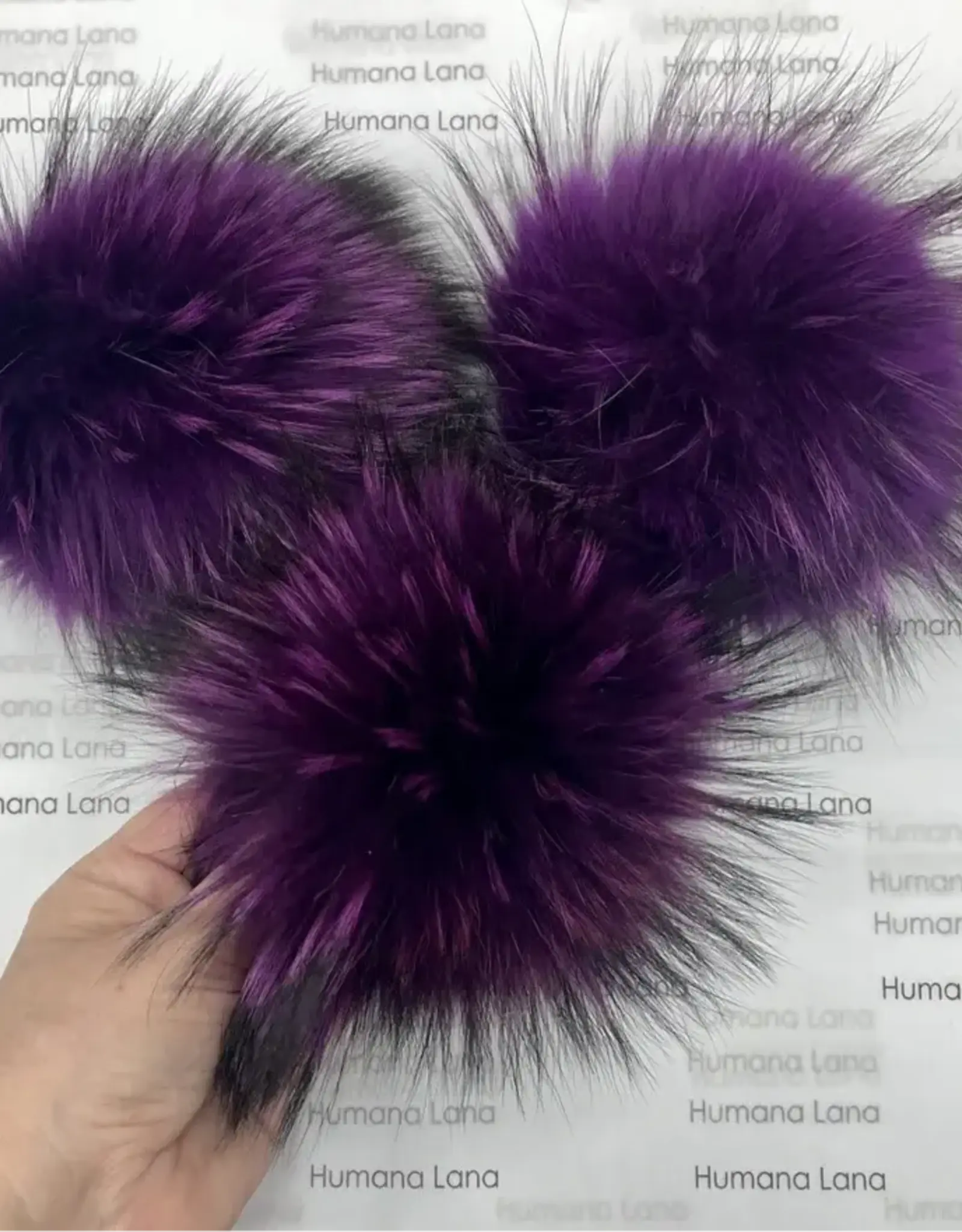 Humana Lana Racoon Fur zinzolin 17-18 cm
