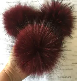 Humana Lana Racoon Fur burgundy 17-18 cm