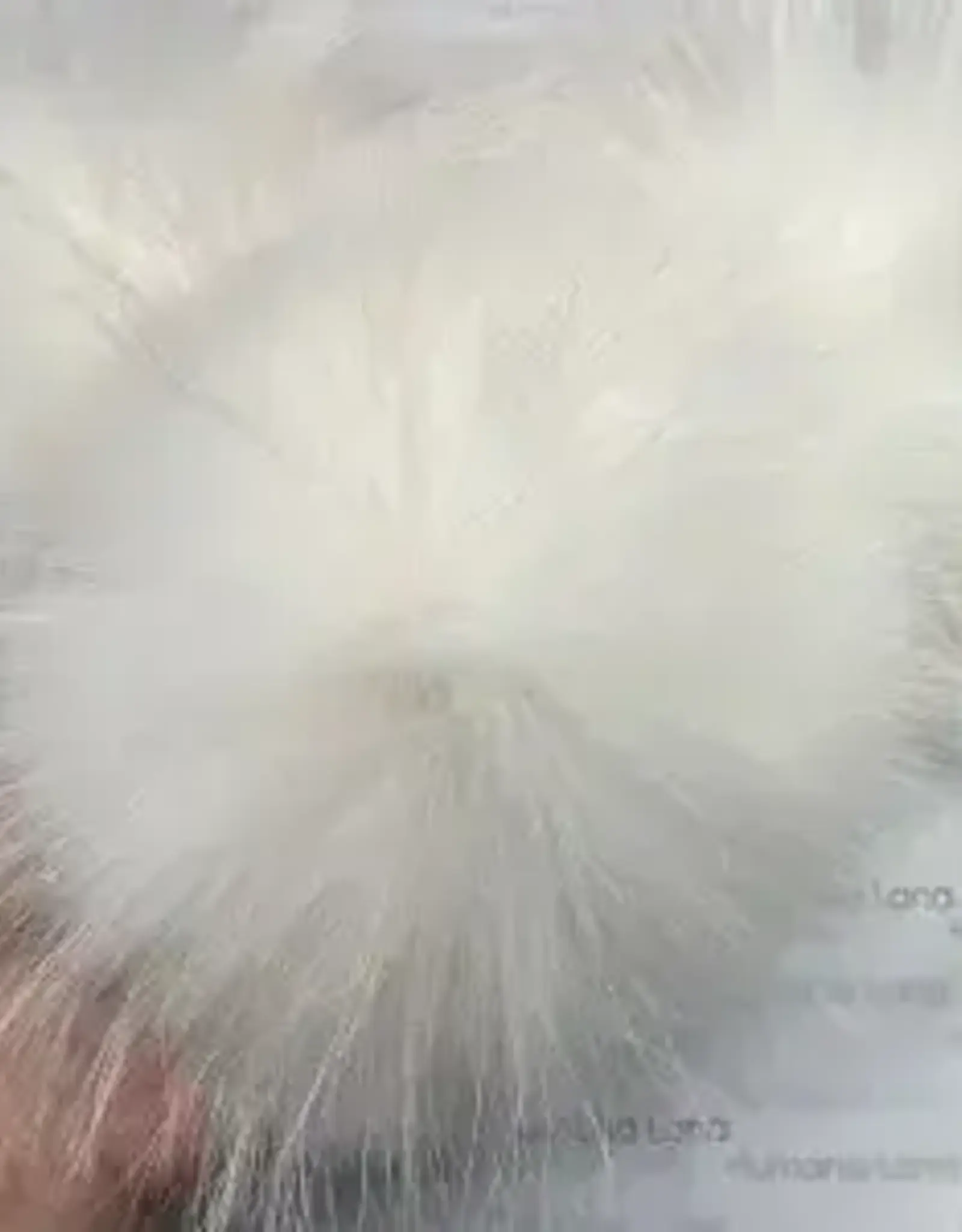 Humana Lana Racoon Fur pure white 17-18 cm