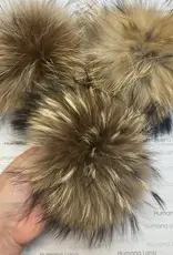 Humana Lana Racoon Fur natural brown 17-18 cm