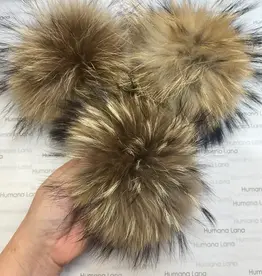 Humana Lana Racoon Fur natural brown 17-18 cm