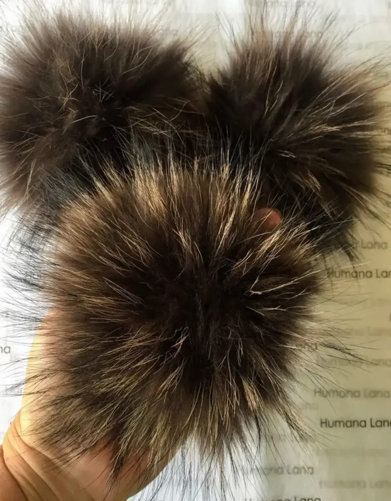 Humana Lana Racoon Fur coffee 19-20 cm