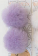 Ikigaifiber Wool Pom Pom 6 cm 2 poms per card lavender