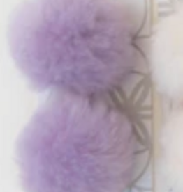 Ikigaifiber Wool Pom Pom 6 cm 2 poms per card lavender