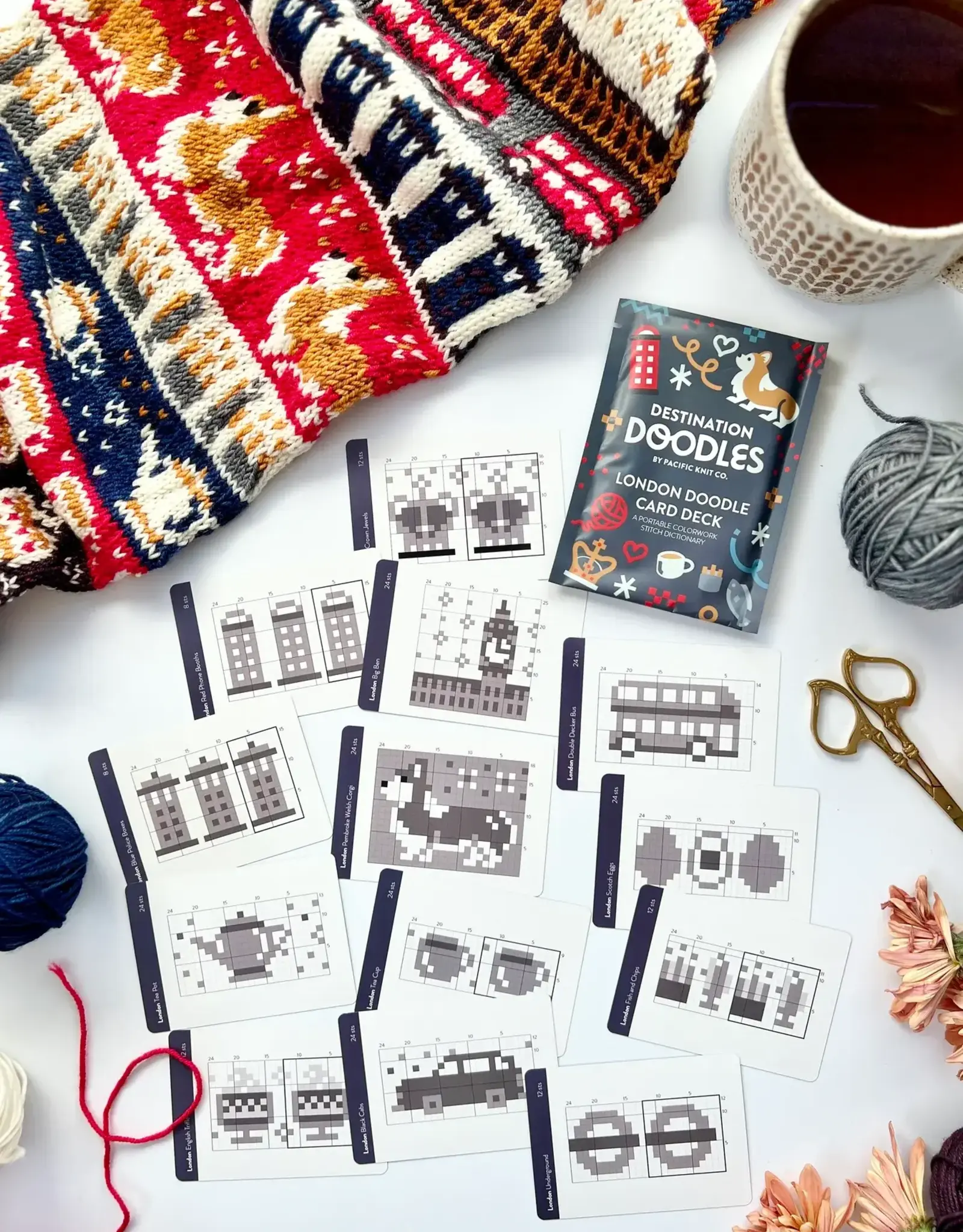 Pacific Knit Co. London Doodle Card Deck