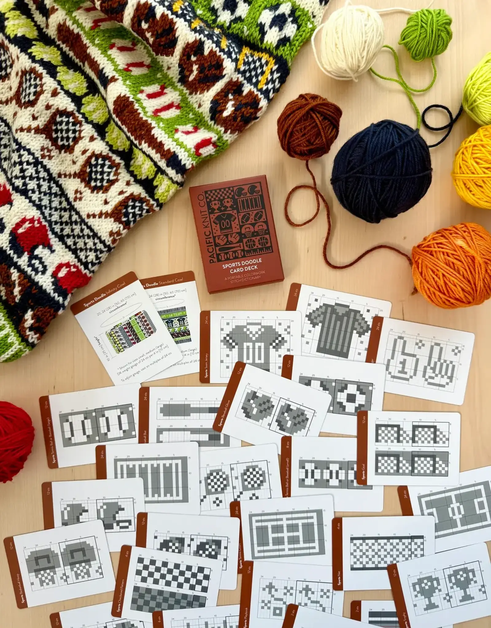 Pacific Knit Co. Sports Doodle Card Deck