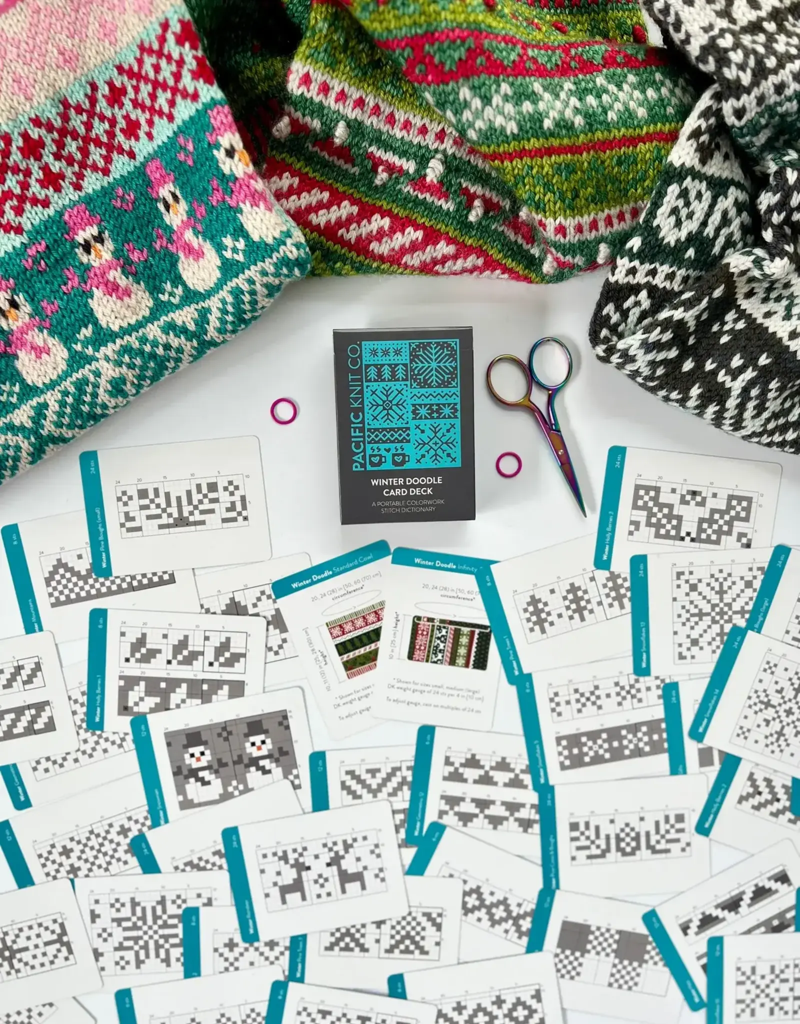 Pacific Knit Co. Winter Doodle Card Deck