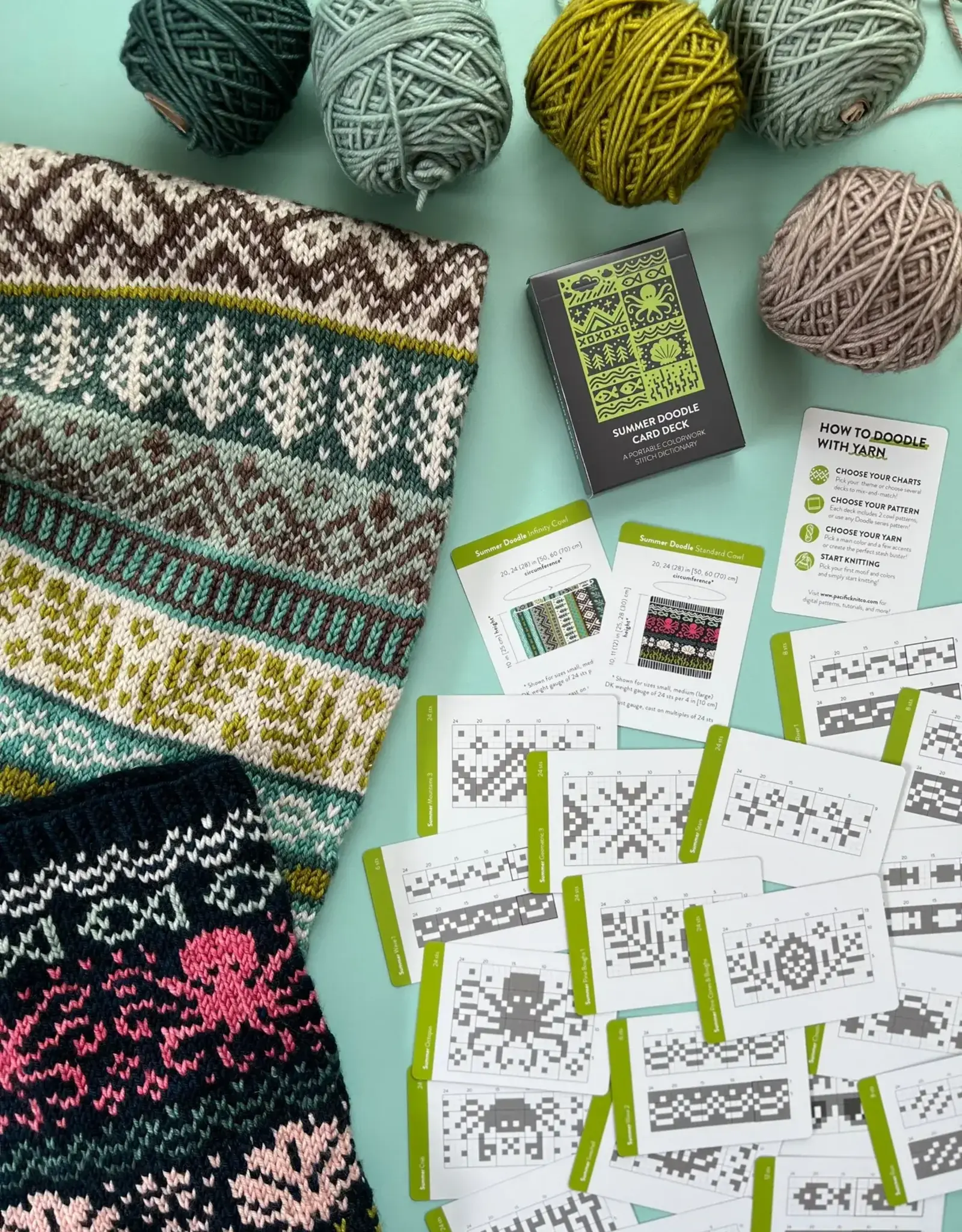 Pacific Knit Co. Summer Doodle Card Deck