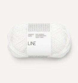 Sandnes Garn Line 1001 true white
