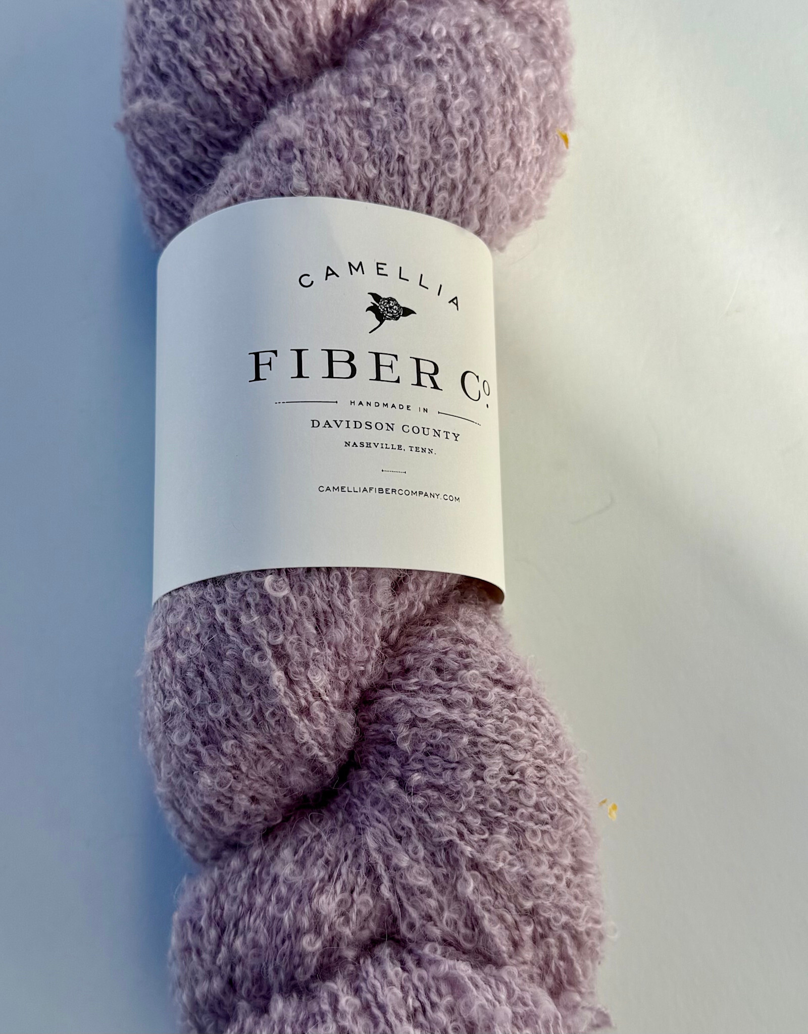 Camellia Fiber Company CFC Boucle Fingering thistle