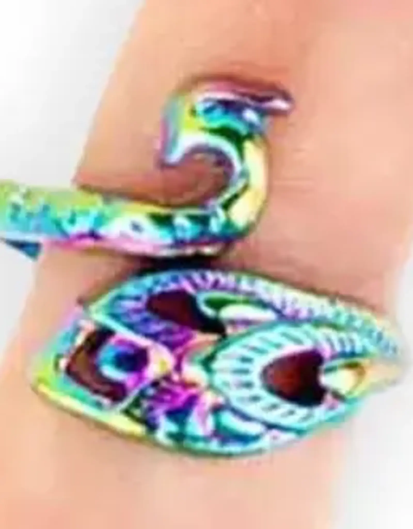 Twice Sheared Sheep Rainbow Peacock Tensioning Ring