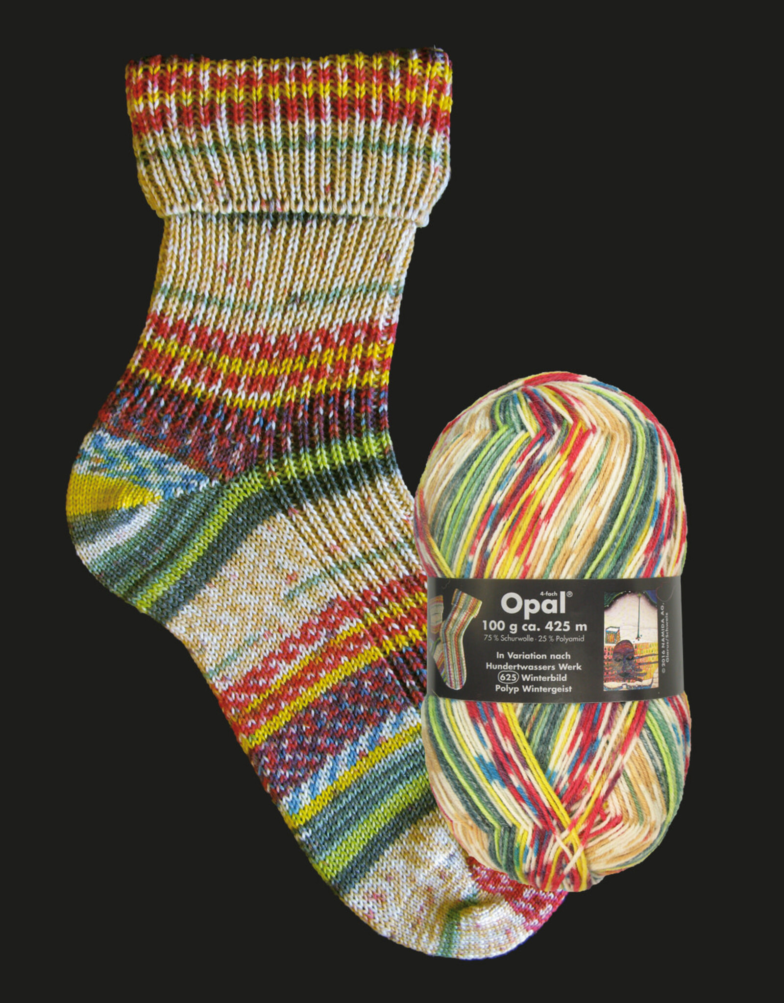 Opal Hundertwasser Opal Sock 2104