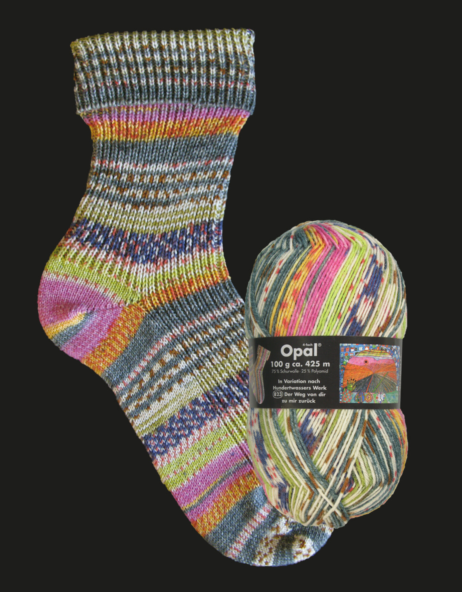 Opal Hundertwasser Opal Sock 2107