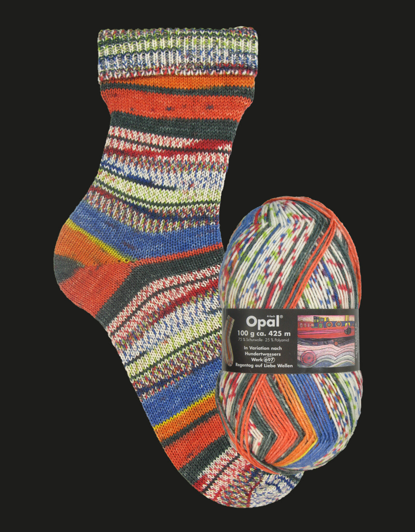 Opal Hundertwasser Opal Sock 1435