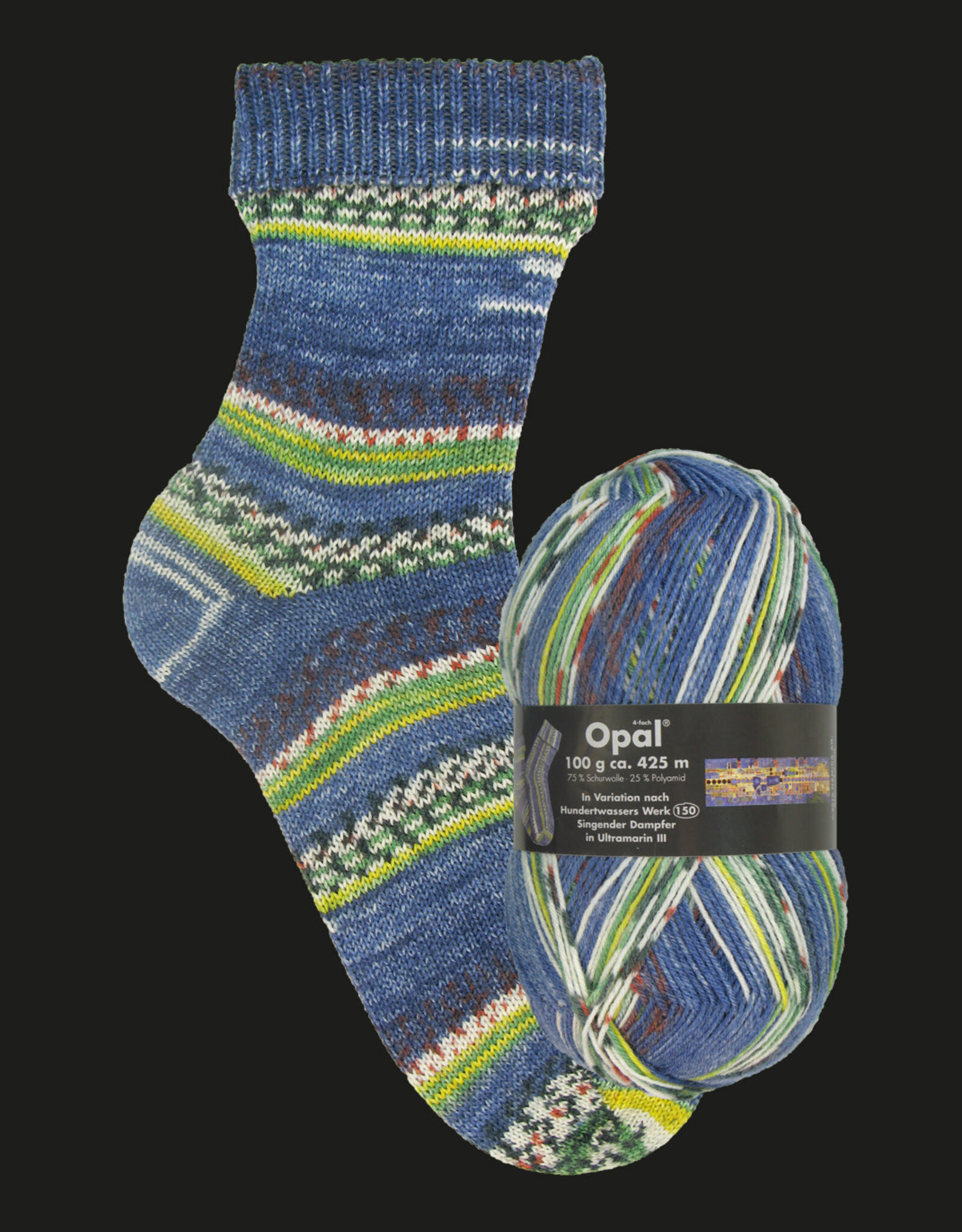 Opal Hundertwasser Opal Sock 1437