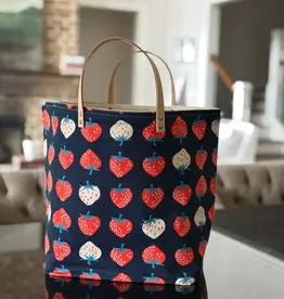 65 South Berries Navy with Blue Stem Bucket Bag