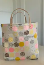 65 South Hopscotch Grey Linen Bucket Bag