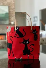 65 South Scaredy Cat Red Bucket Bag