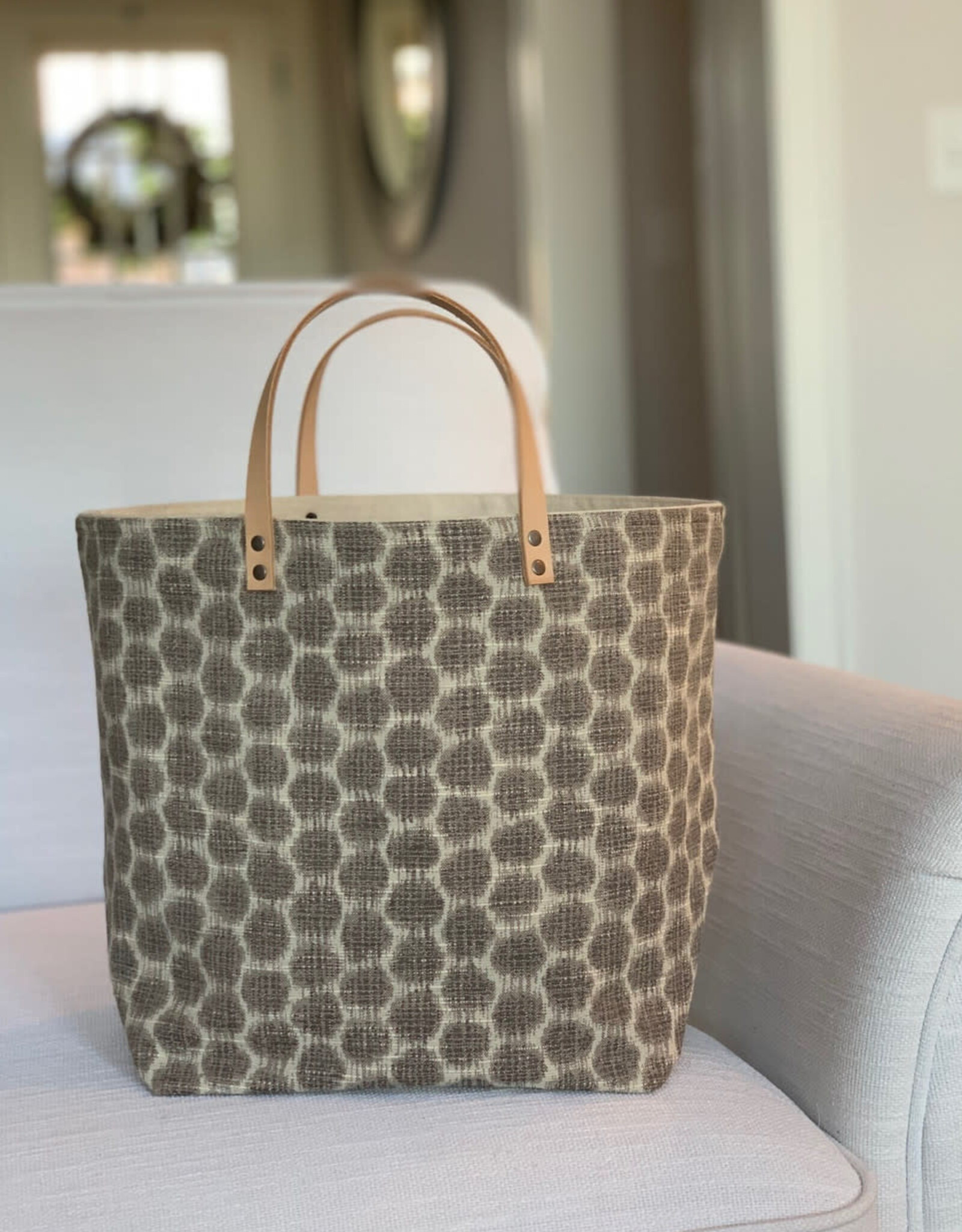 65 South Grey Honeycomb Bucket Bag