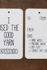 Camp Stitchwood Good Yarn gift tags