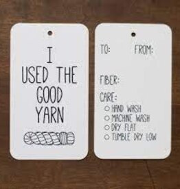 Camp Stitchwood Good Yarn gift tags