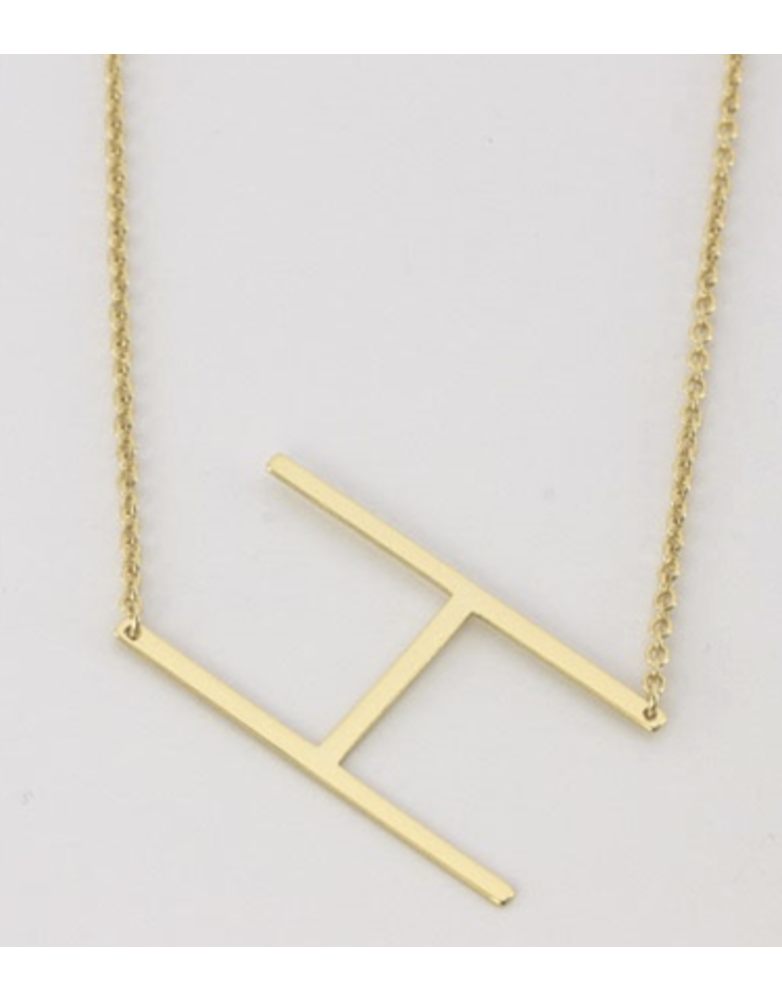 Cai Sideway Initial Necklace