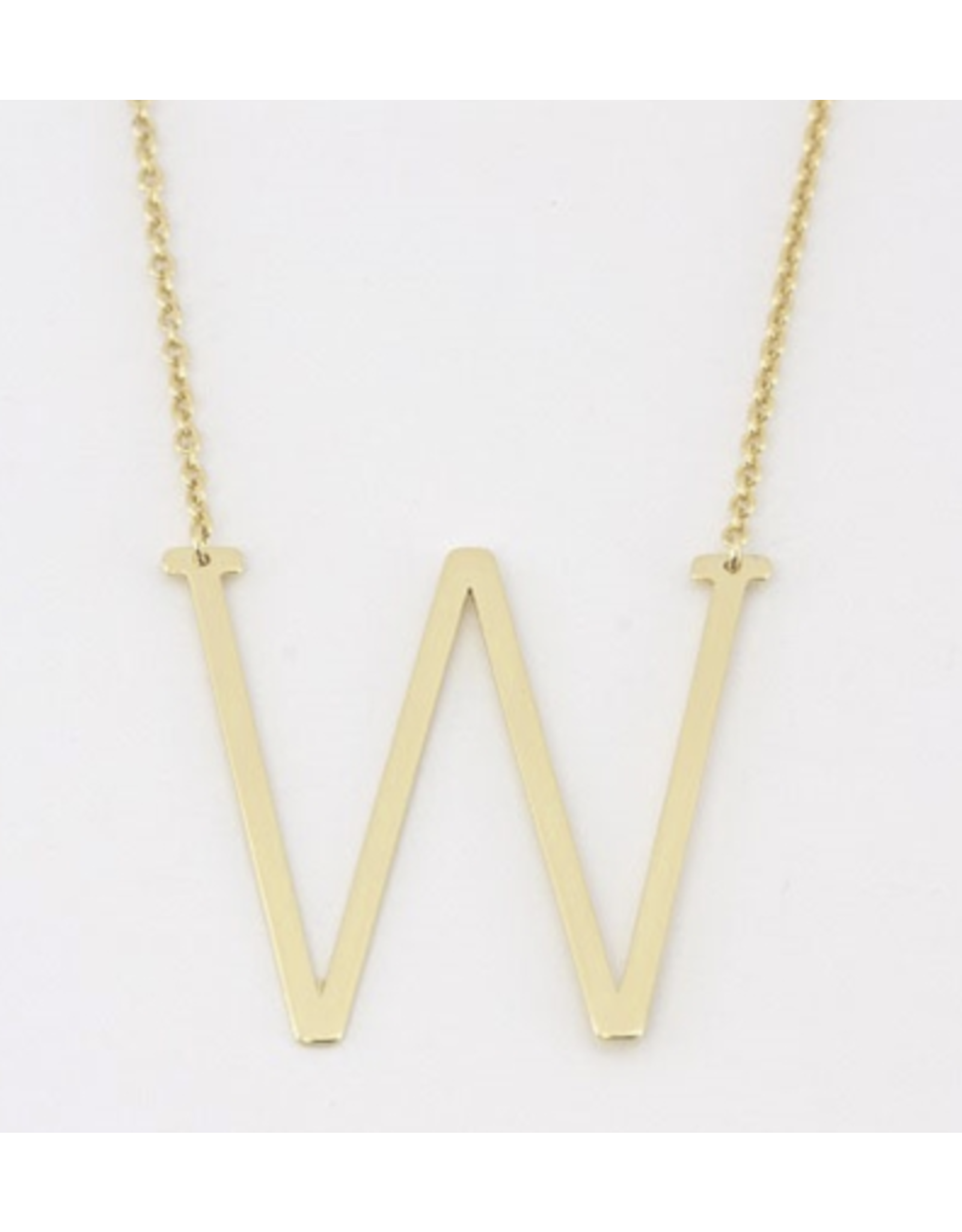 Cai Sideway Initial Necklace