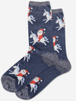 Hot Sox HOH158-santa unicorn