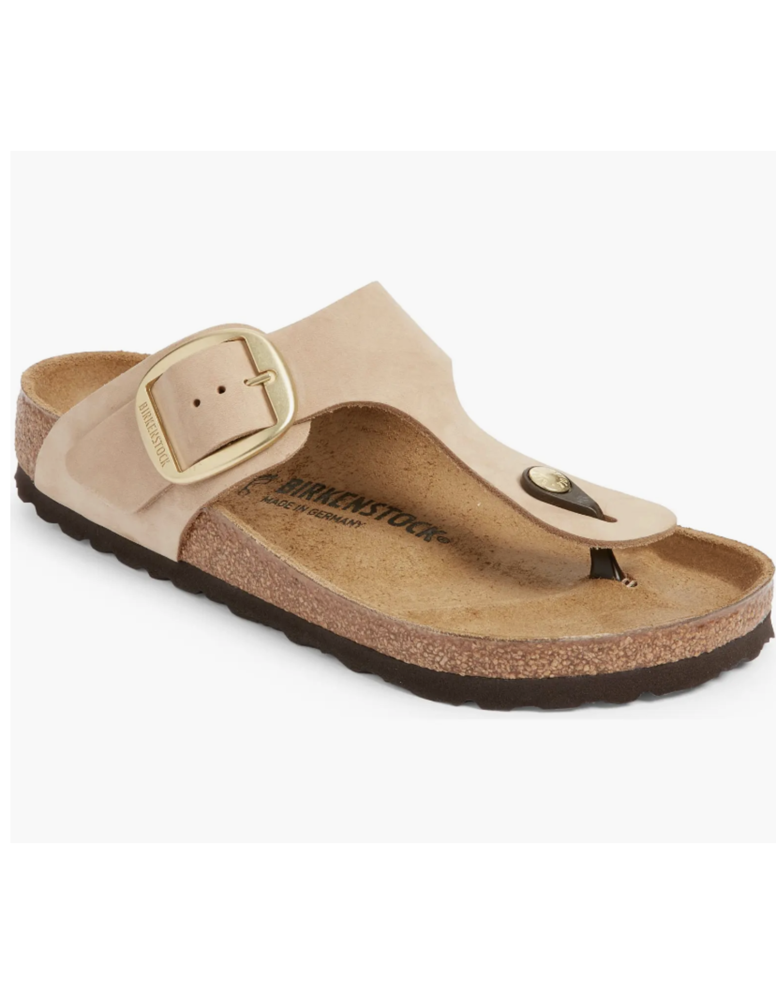 Women's Birkenstock Big Buckle Gizeh Sandals, Nubuck