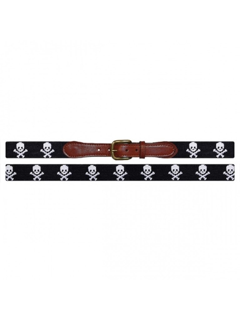 Smathers & Branson Smathers & Branson - Jolly Roger Needlepoint Belt