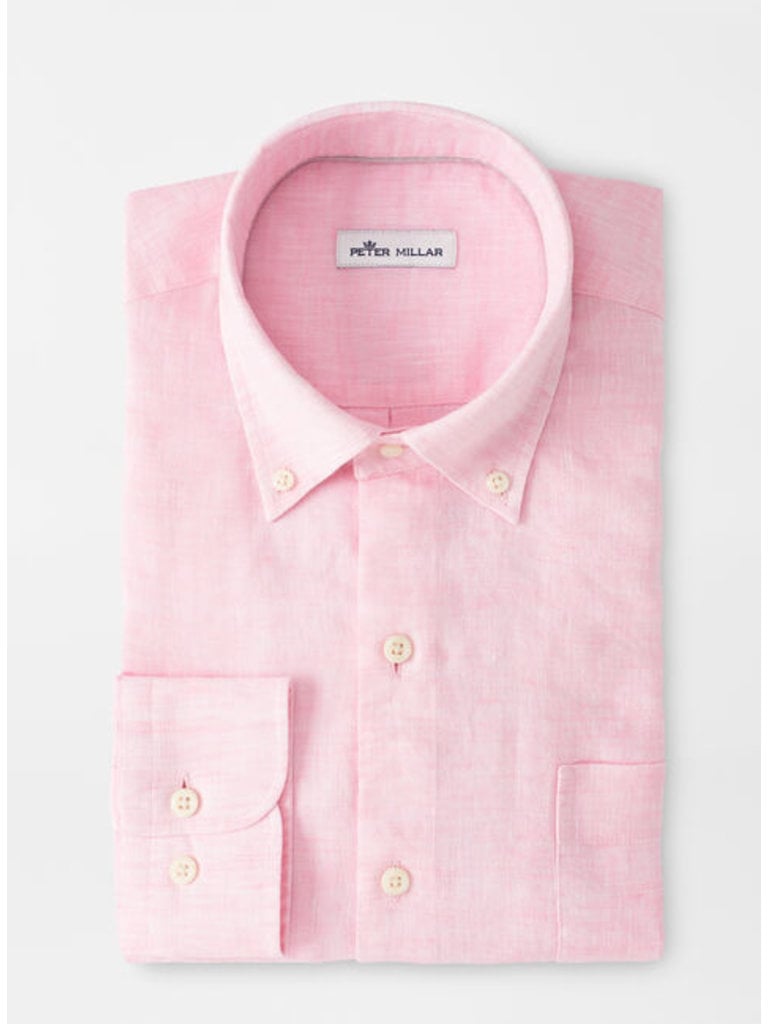 Peter Millar Peter Millar - Crown Cool Sardinia Linen Blend Sport Shirt - Palmer Pink