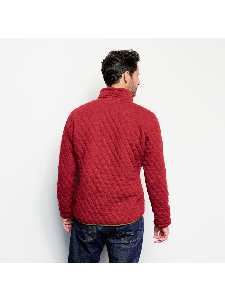 orvis outdoor quilted snap sweatshirt