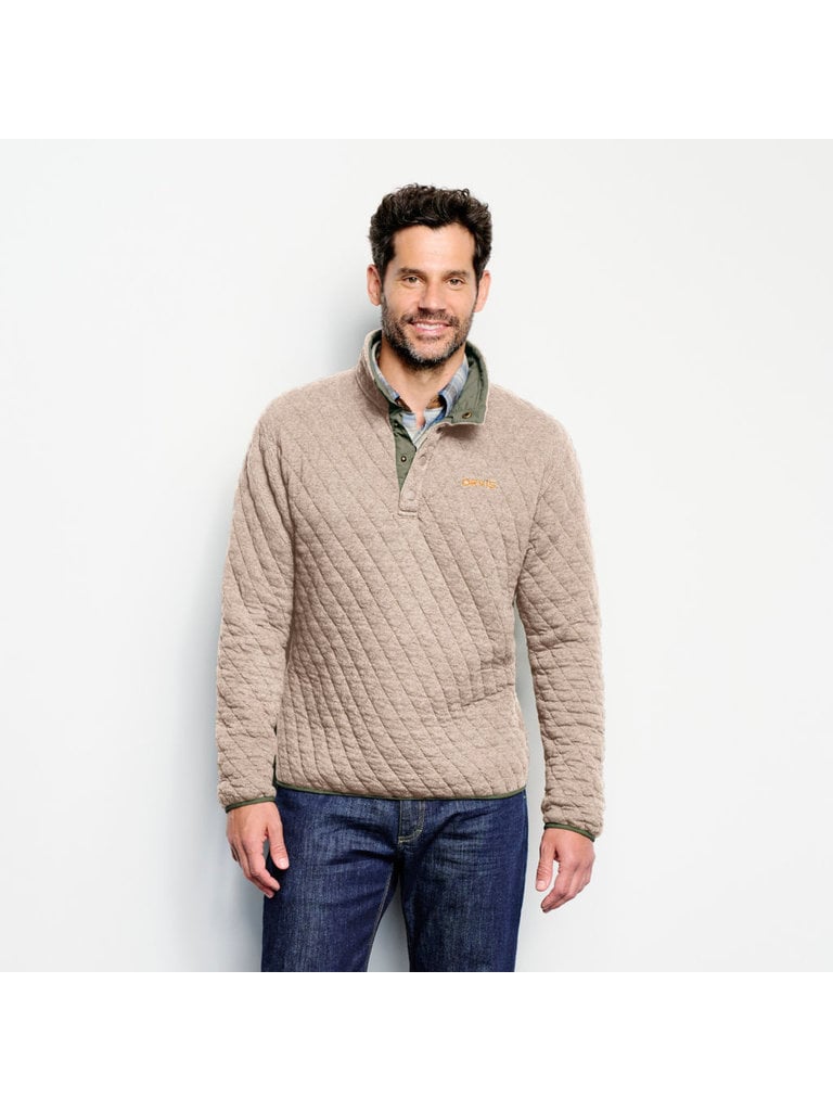 orvis outdoor quilted snap sweatshirt