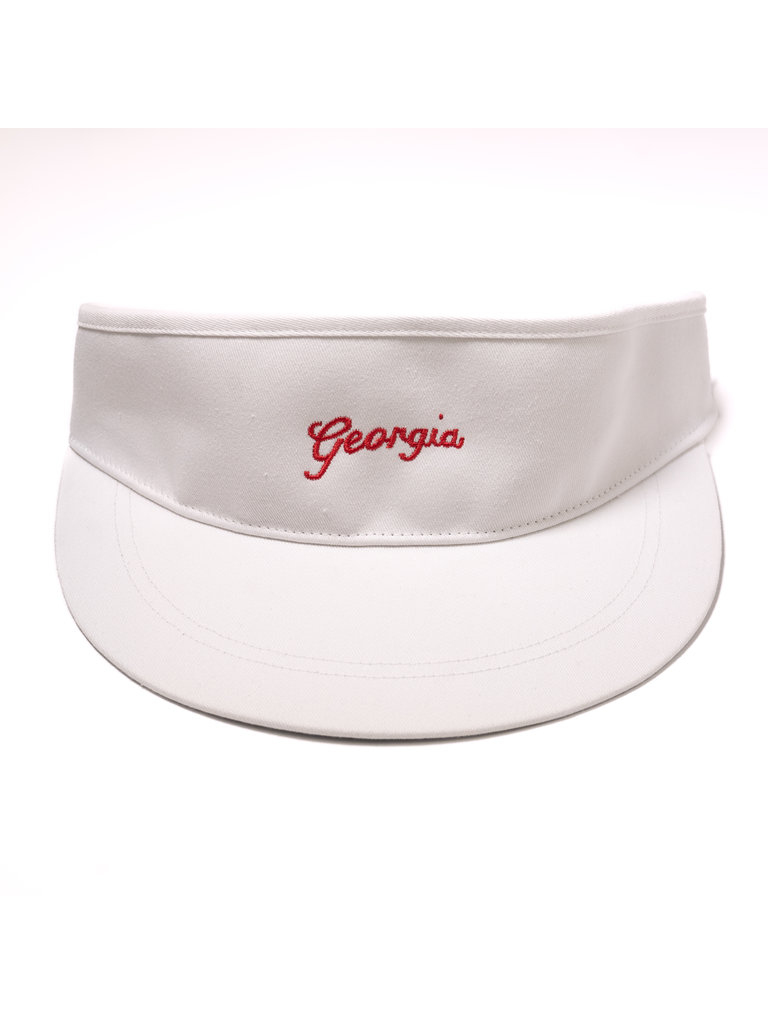 white uga visor