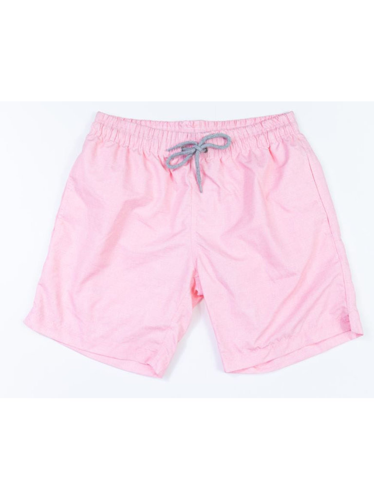 Michael's Swimwear Michael's Swimwear - Linen Solid Swim Trunk Swim Trunks - Pink