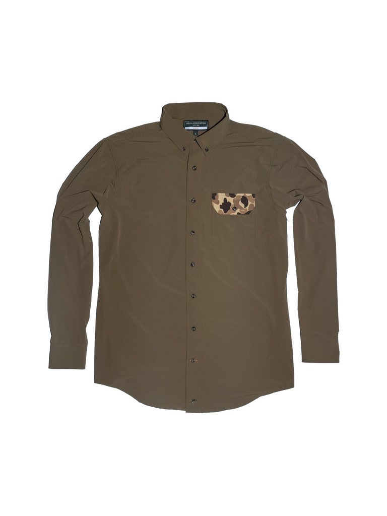 Ball and Buck Ball and Buck - Active+ Guide Long Sleeve Shirt - Olive