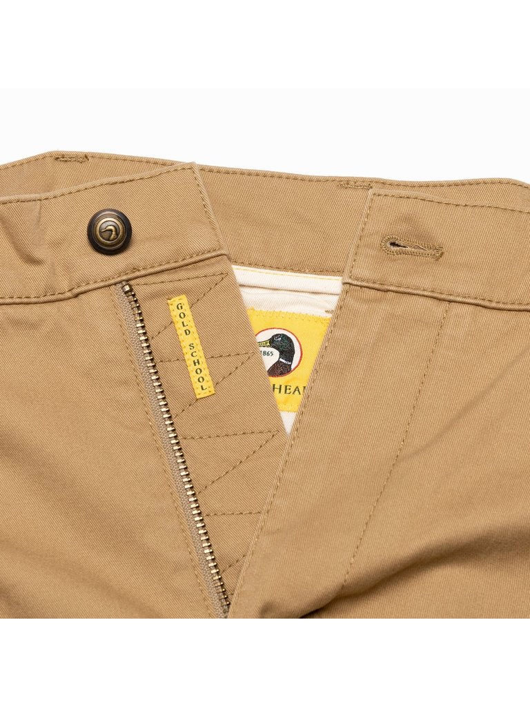 Duck Head Duck Head - Gold School Short 9" - Dark Khaki