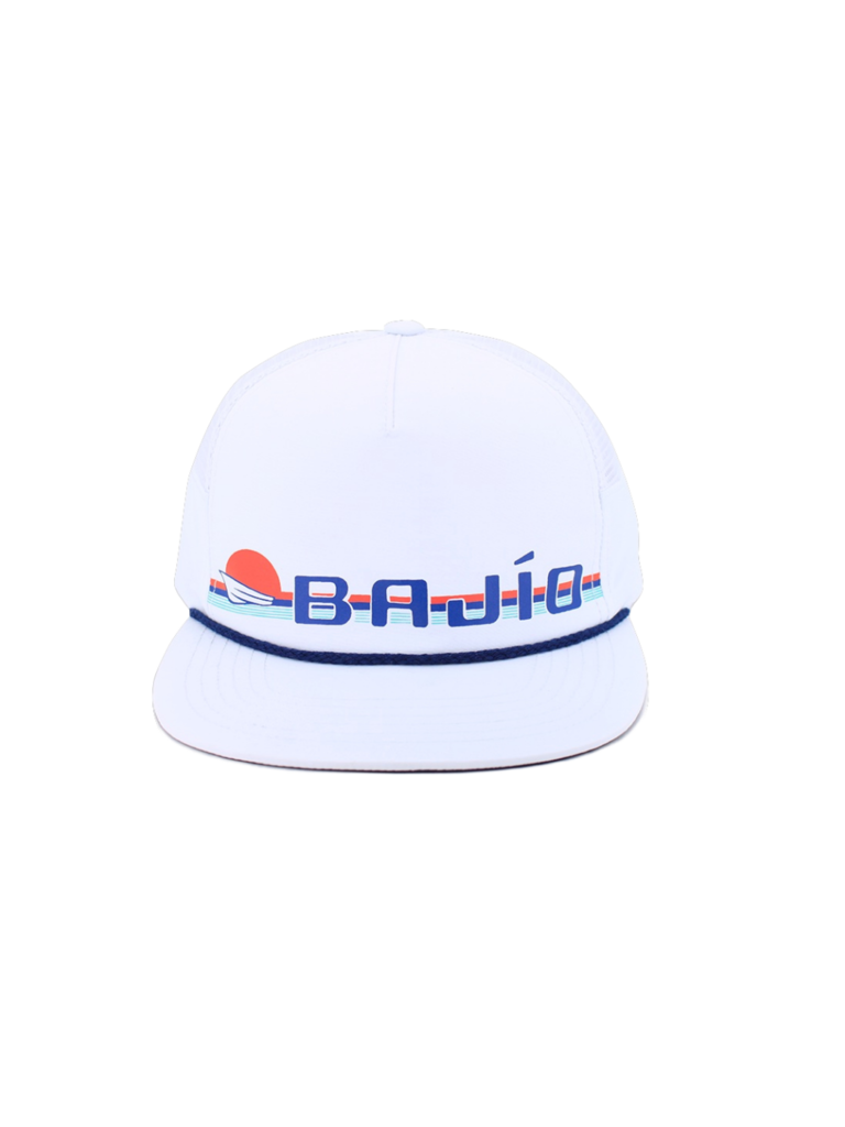 Bajio - Sunset Performance Flat Hat - White