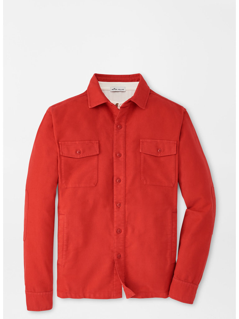 Peter Millar Peter Millar - Après-Ski Garment Dyed Moleskin Shirt Jacket - Monaco Red