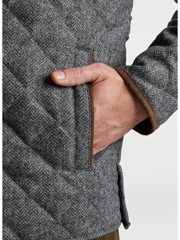 Peter Millar Peter Millar - Suffolk Quilted Wool Travel Coat - Gale Grey